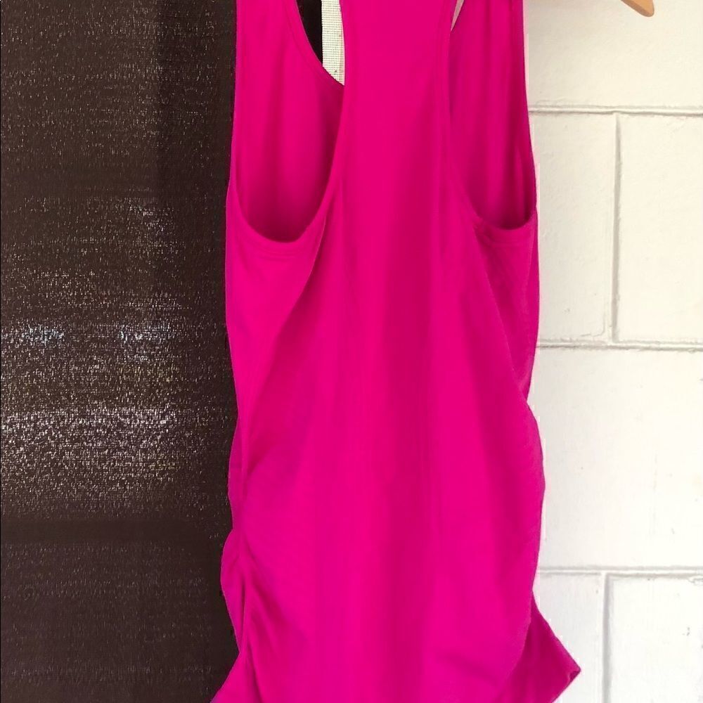 ATHLETA workout activewear sports pink tank top shirt tee Sz Small womens - Picture 4 of 5